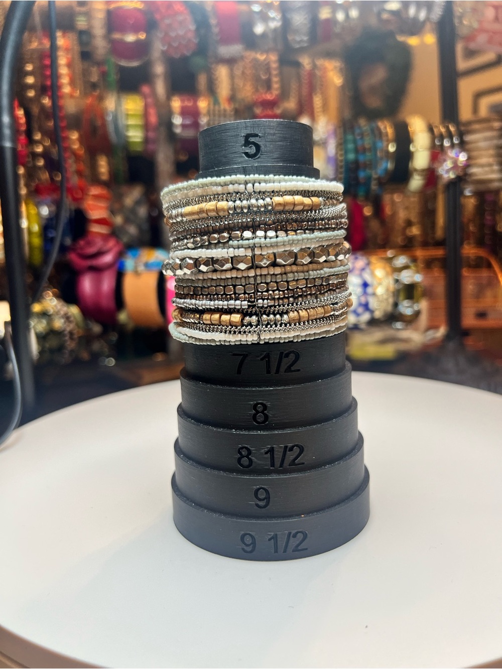 Beaded Multi-Row Cuff Bracelet